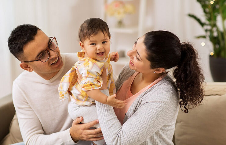 Familia con bebé